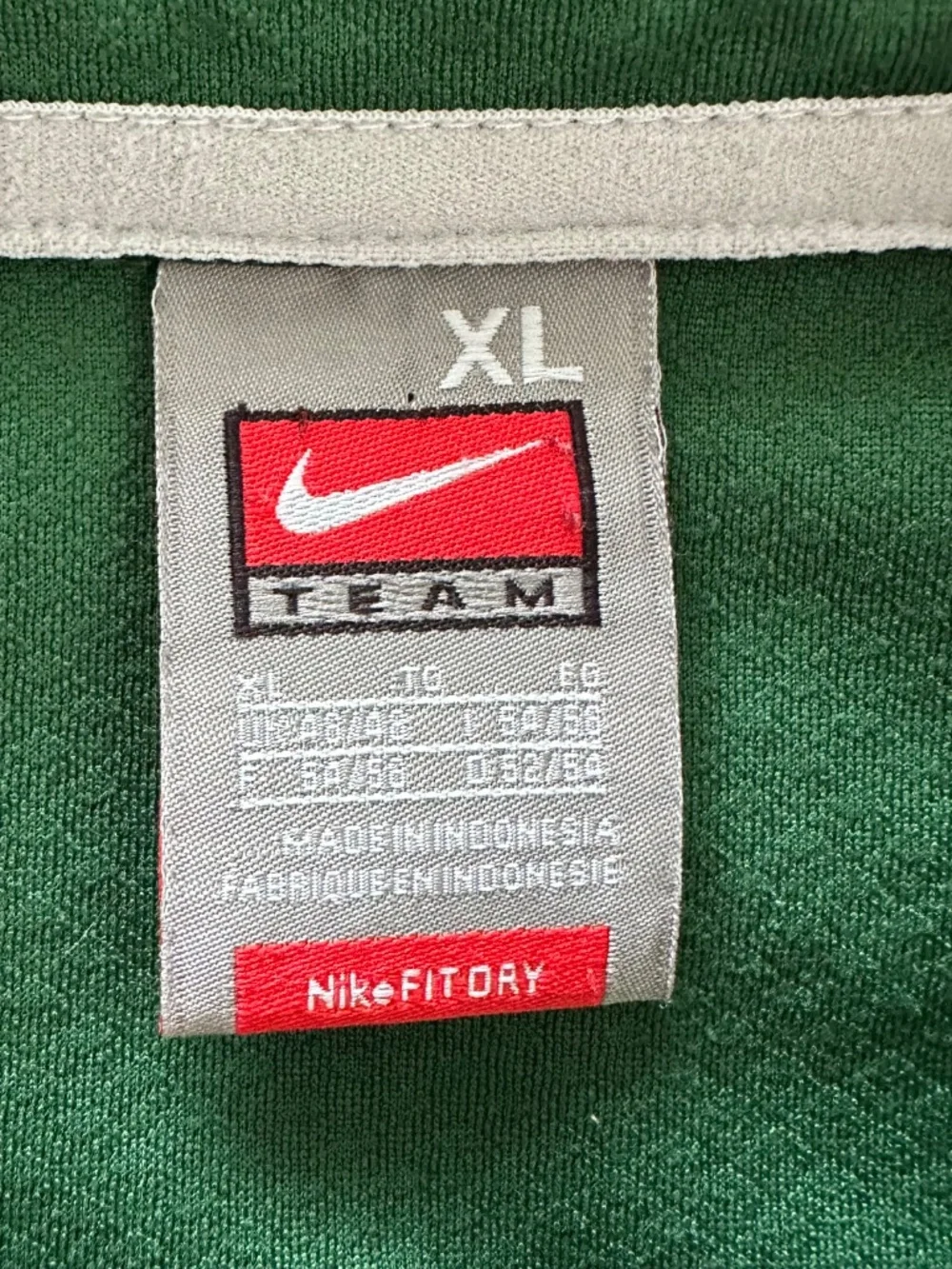NIKE Team Fit Dry Michigan State Spartans Mens XL Polo Shirt Green/White Golf
